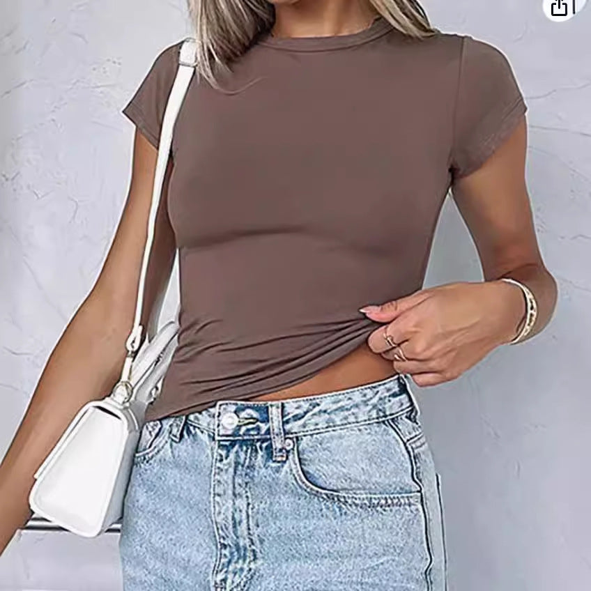 Everyday Essential Fitted Tee – Round Neck