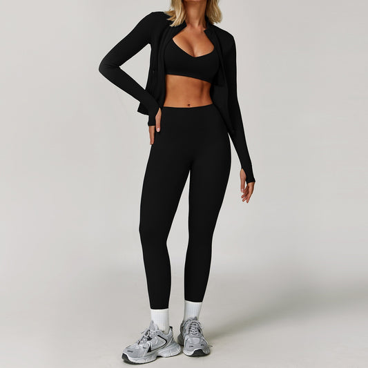Seamless Yoga Set – 3 Piece Sculpt Collection