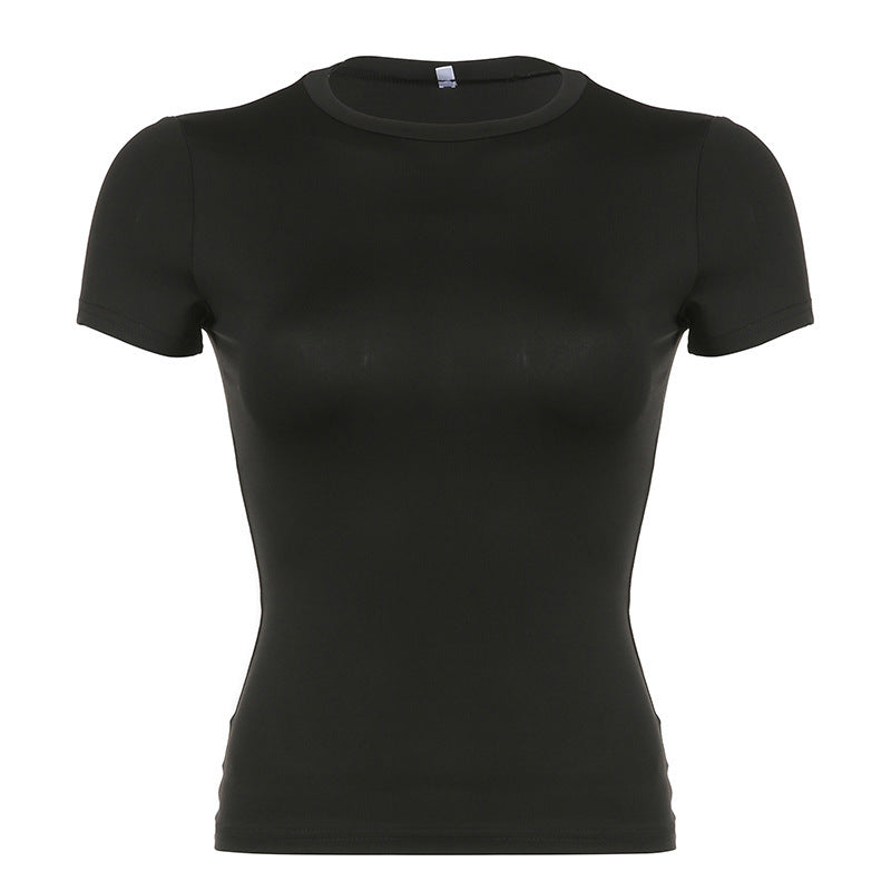 Essential Ribbed Crop Tee