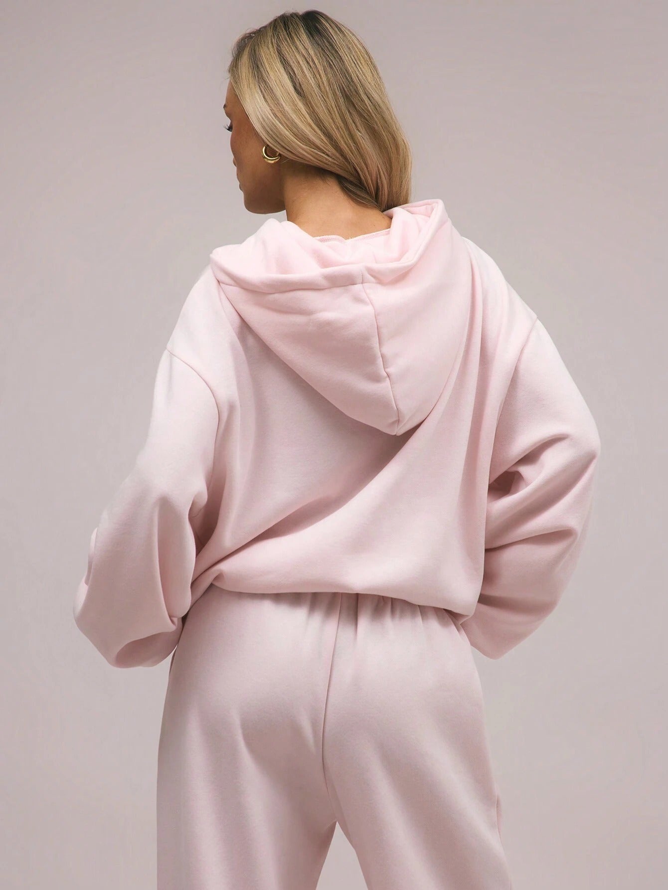 Oversized Wool Hooded Sweatshirt For Women